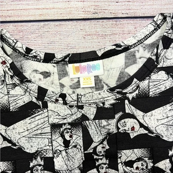 LuLaRoe Disney Evil Queen Carly Dress size XXS - Picture 3 of 5